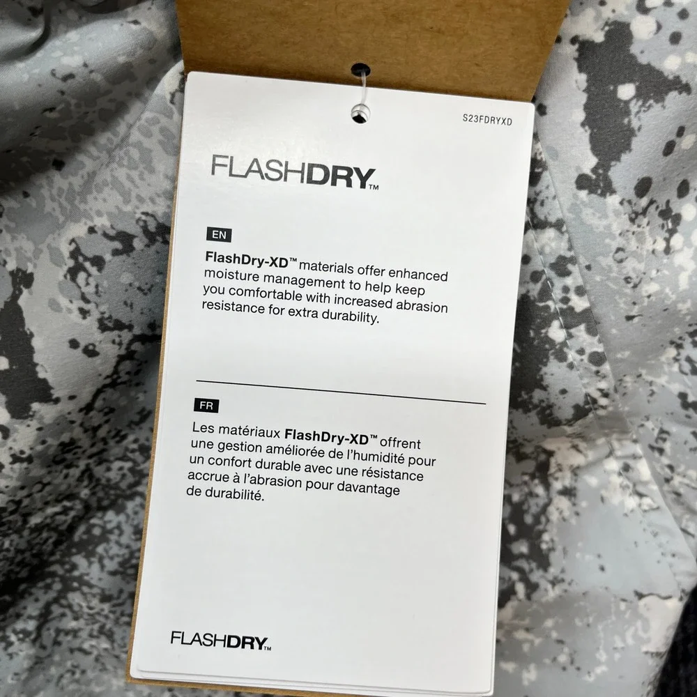 The North Face FlashDry Shorts Grey White Digi Camo Mens XL NWT Hiking Running